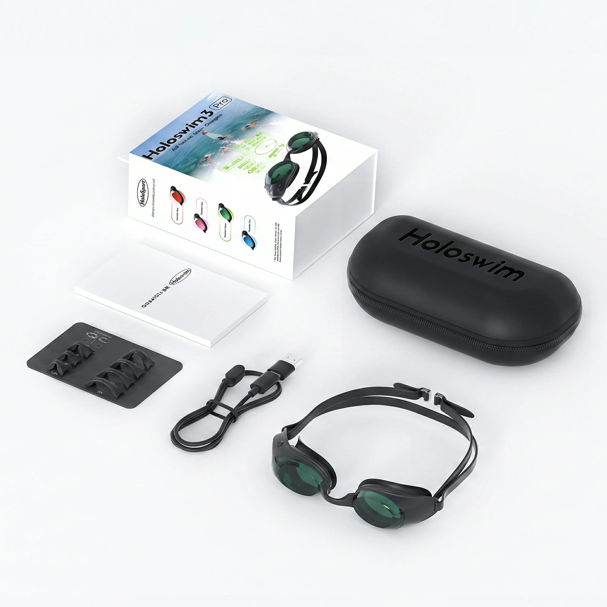Holoswim 3 Pro Smart Swim Goggles for Pool & Open Water