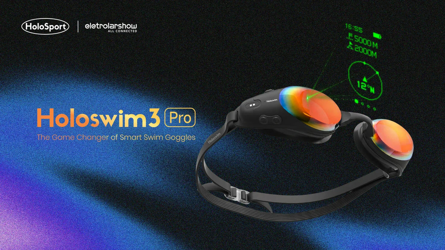 HoloSport showcasing AI smart swim goggles at Eletrolar Show Brasil