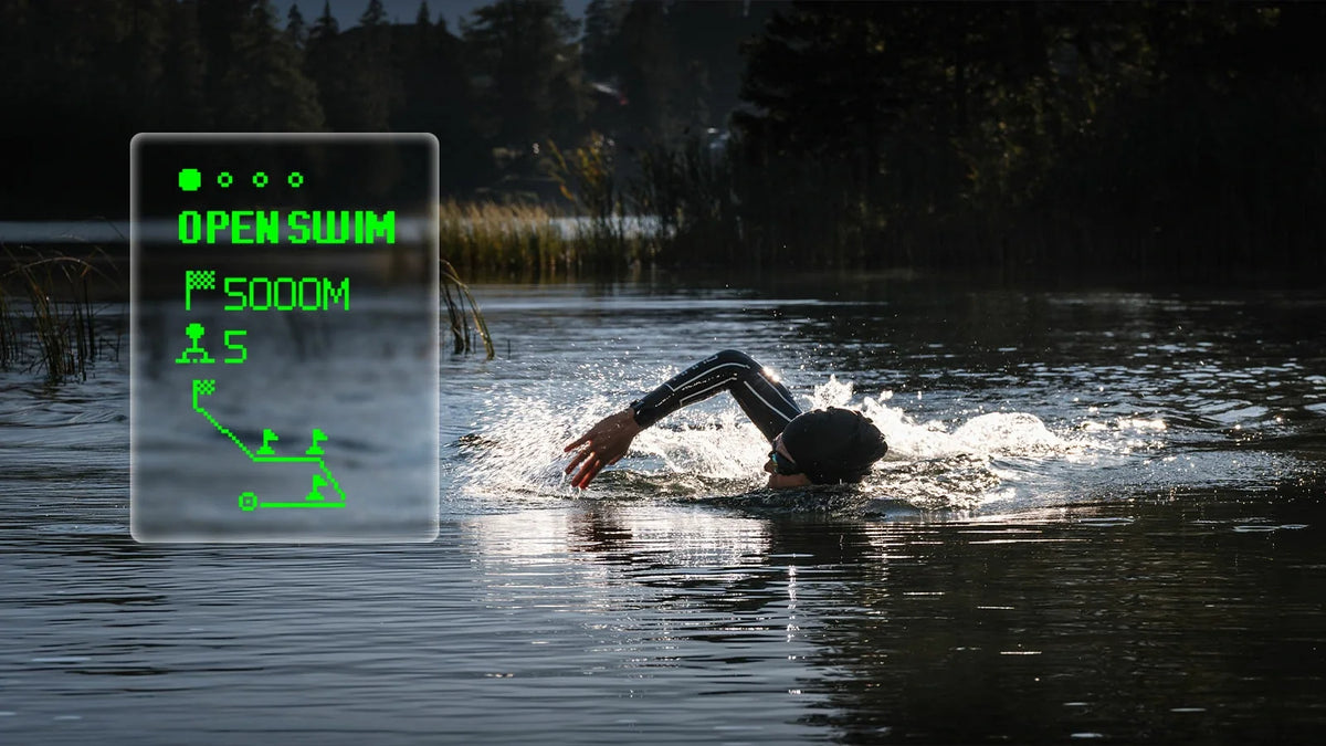 HoloSwim 3 pro GPS swim goggles open water mode