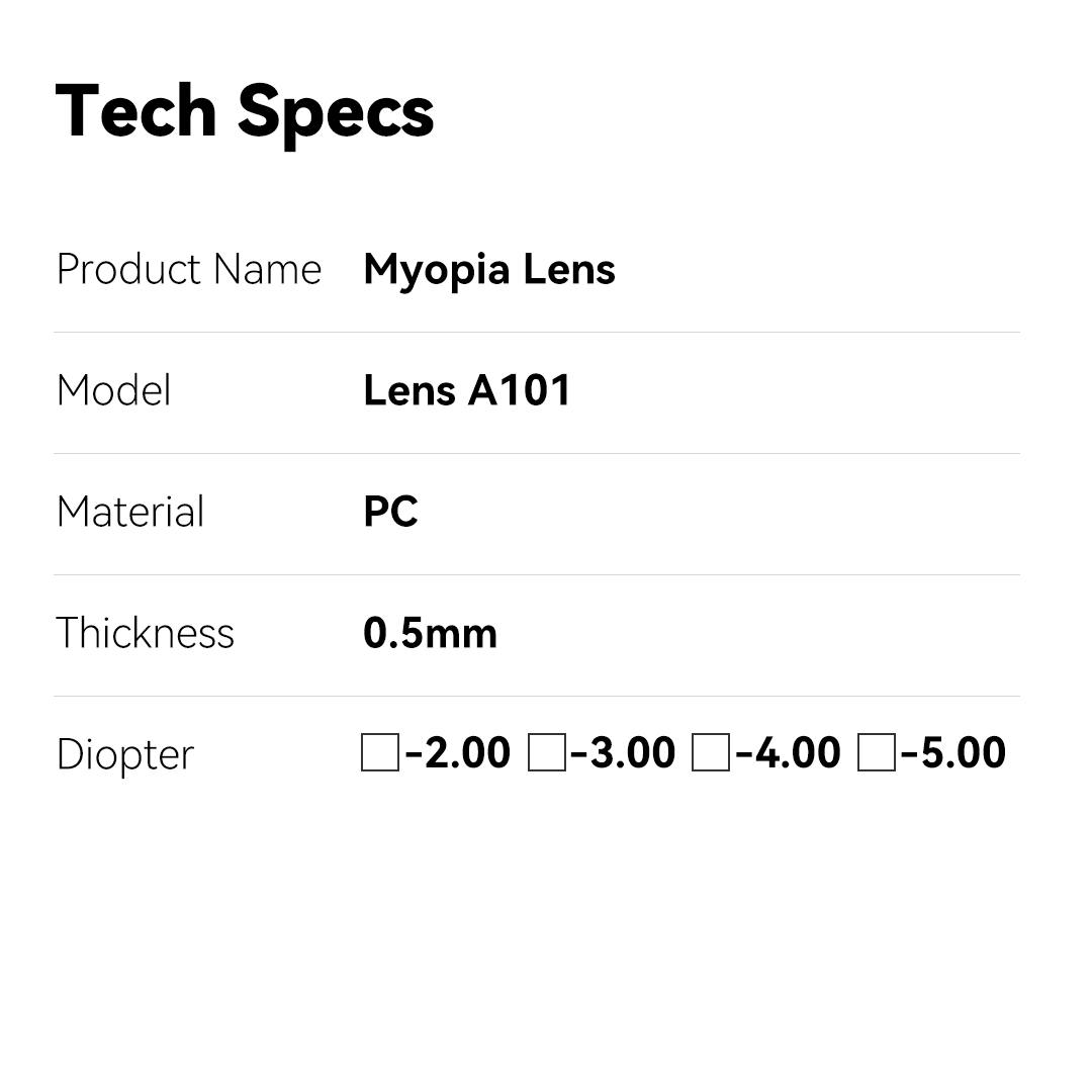Holosport Smart Swimming Goggles Myopia Lenses-One Pair